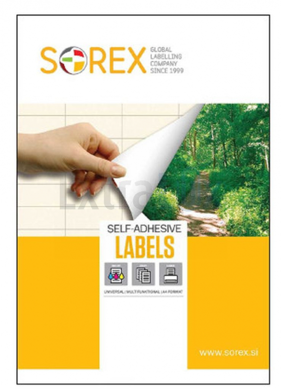 ETIKETE SOREX 70X25,4 070025 1/100