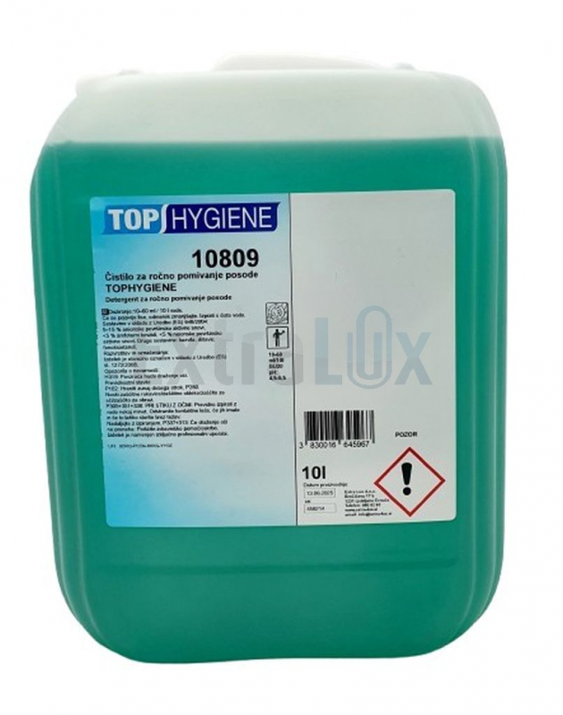 ČISTILO ZA ROČNO POMIVANJE POSODE, TOPHYGIENE, 10L