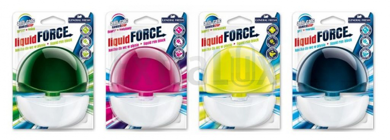 OSVEŽILEC ZA WC ŠKOLJKO LIQUID FORCE OBEŠANKA, 55ML