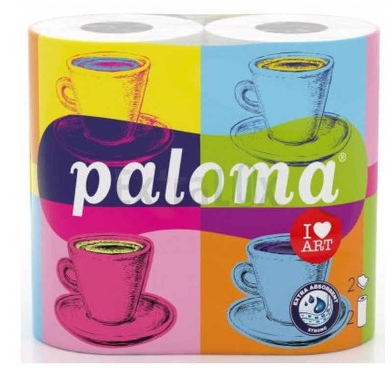 BRISAČE DVOSLOJNE KUHINJSKE PALOMA I LOVE ART BELE 24CM 2/1 - AKCIJA