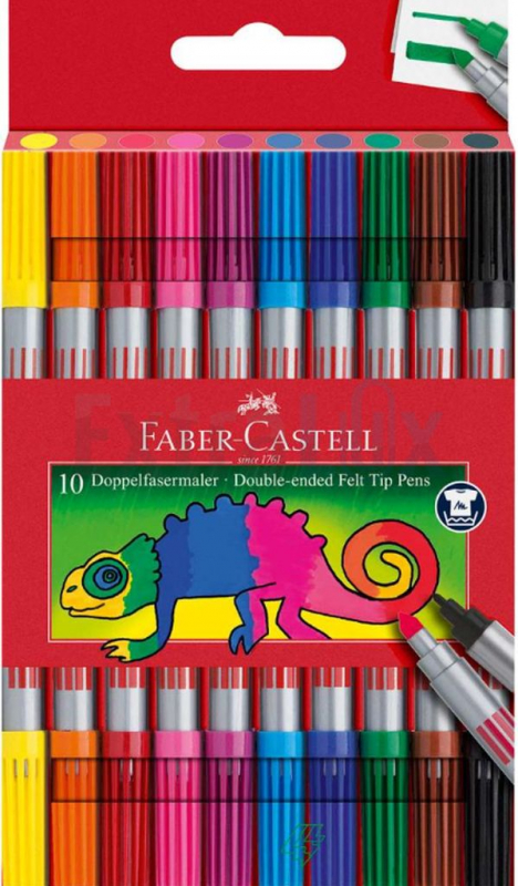 FLOMASTRI FABER-CASTELL ŠOLSKI OBOJESTRANSKI 1/10