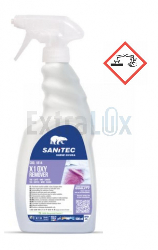 ČISTILO ZA ODSTRANJEVANJE MADEŽEV SANITEC X1 OXY Z RAZP 500ML