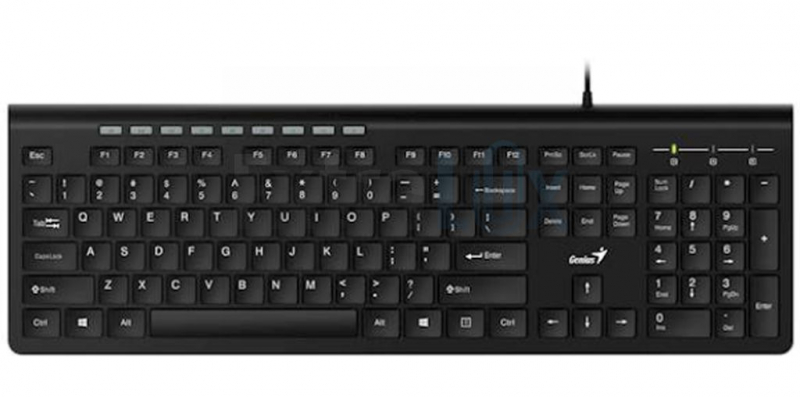 TIPKOVNICA ŽIČNA GENIUS SLIMSTAR 230II ČRNA