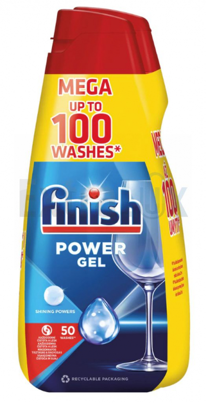 ČISTILO ZA STR. POMIVANJE POSODE FINISH GEL POWER 650ML 1/2