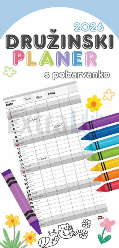 KOLEDAR DRUŽINSKI PLANER 201255 2026