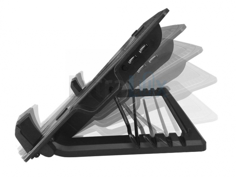 STOJALO HLADILNO ZA PRENOSNIK DO 17.3", TIH VENTILATOR, 2x USB, EWENT (EW1258)