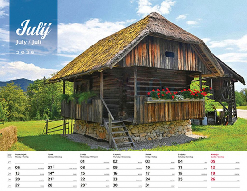 KOLEDAR DOMAČIJE NA SLOVENSKEM 26-019 2026
