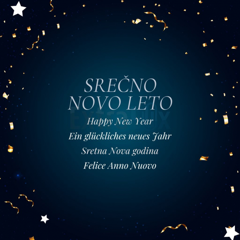 VOŠČILNICE NOVOLETNE KOCKA 150X150  1/10