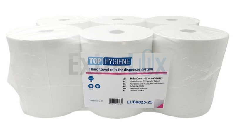 BRISAČE DVOSLOJNE AUTOCUT TOPHYGIENE EUB0025-25 BELE 1/6