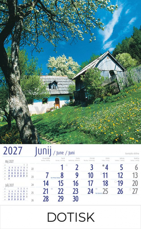KOLEDAR LEPOTE SLOVENIJE 2027