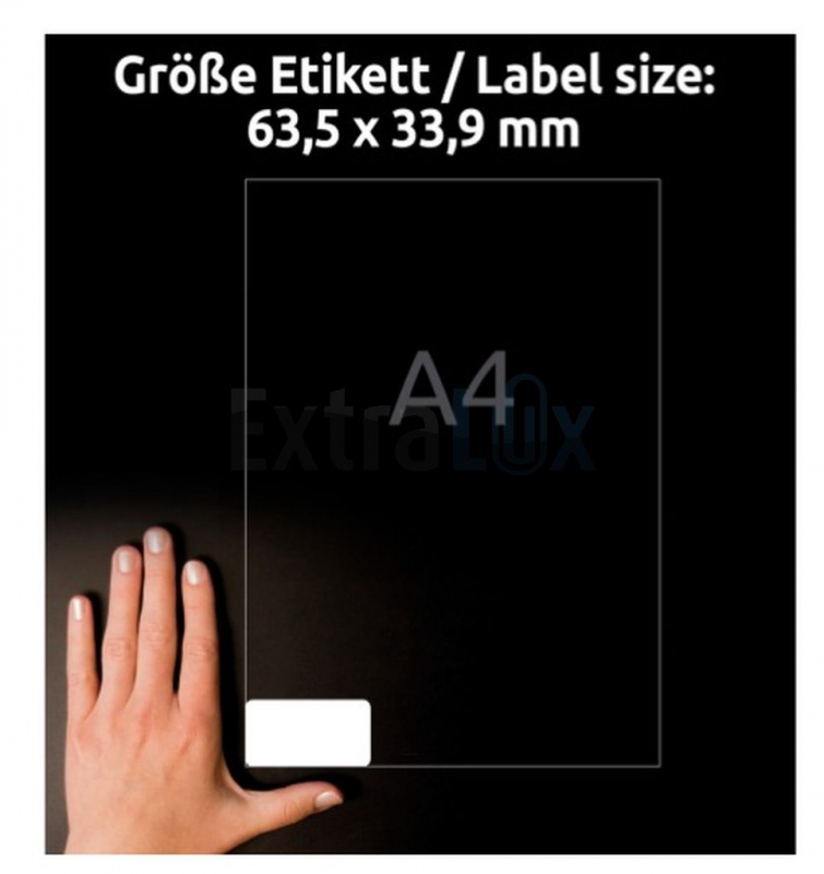 ETIKETE AVERY ZWECKFORM L4773-100 63,5X33,9 POLIESTER BELE 1/100 VODOODPORNE