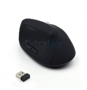 MIŠKA EWENT EW3158 BREZIŽIČNA VERTIKALNA ERGONOMSKA, USB, ČRNA