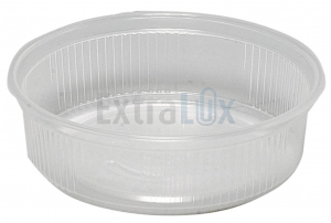 PLASTIČNA POSODICA PP PROZORNA, VEČNAMENSKA, 125ML, FI10CM, 1/50