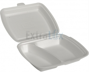 MENU BOX, SLADKORNI TRS, DVA PREKATA, 25X16X6,5CM, BEL, 1/50