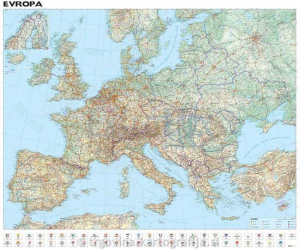 AVTOKARTA STENSKA EVROPA 104X90