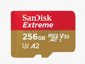 KARTICA SPOMINSKA SANDISK SDXC-MICRO 256GB 130 in 190MB/S, U3 V30 UHS-I+ADAPTER