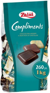 ČOKOLADA MINI MLEČNA, TEMNA, BELA 1KG