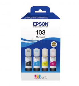 EPSON KOMPLET ČRNIL ECOTANK 103  (B,C,M,Y)  ZA L3110/L3111/L3150/L3151