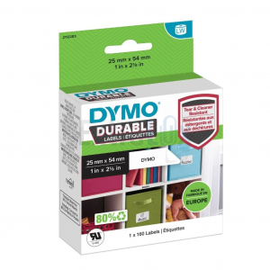 ETIKETE ZA DYMO LW DURABLE 25X54MM BELE ART.2112283, 1/160