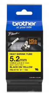 TRAK HSE611E 5,2MM ČRNA NA RUMENEM BRHSE611E