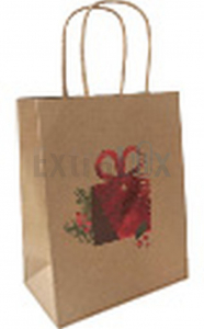 VREČKA DARILNA ECO L 26X12X33 XMAS DARILO
