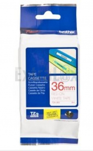TRAK BROTHER P-TOUCH TZE-262 36MM RDEČA NA BELEM