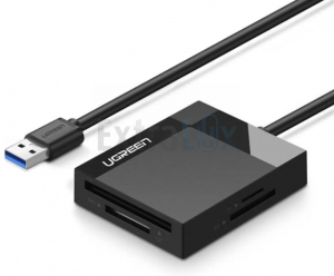 ČITALEC KARTIC UGREEN USB 3.0 za CF MICROSD, črn (30231)