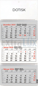 KOLEDAR TRIDELNI ŠPIRALNI SI/RD  2026