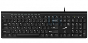 TIPKOVNICA ŽIČNA GENIUS SLIMSTAR 230II ČRNA