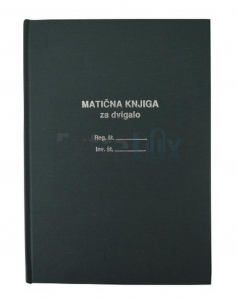 OBRAZEC 3,1 1/6  MATIČNA KNJIGA ZA DVIGALO