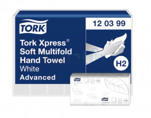 BRISAČE DVOSLOJNE ZLOŽENKE M PREGIB TORK 120399 H2 BELE  1/2856