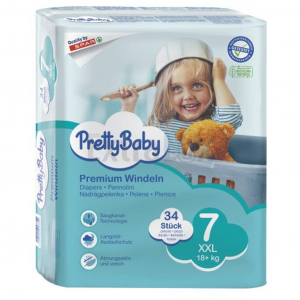 OTROŠKE PLENICE PLENICE XXL ŠT.7 18+KG, PRETTY BABY, 1/34