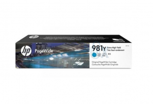 HP ČRNILO L0R13A 981Y CYAN ZA PAGEWIDE 556 IN MFP 586 16K