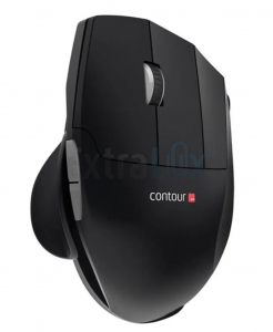 MIŠKA UNIMOUSE CONTOUR BREZŽIČNA ERGONOMSKA ZA DESNIČARJE, NASTAVLJIVA ČRNA (CDUMBK11001)