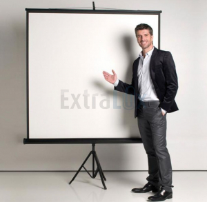 PLATNO PROJEKCIJSKO 150X150 BI-OFFICE BID006020 NA STOJALU