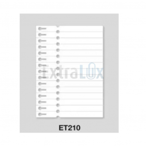 ETIKETE LASER Z GUMBNICO ZA POTNI LIST RASTLIN 21CMX2,54CM 1/100 (1100 ETIKET)