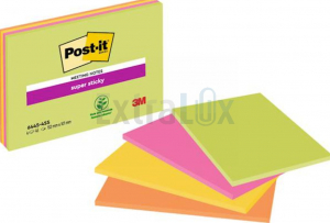 SAMOLEPILNI BLOK POST-IT 3M 6445-4SS 149X98 štiri barve (4X45)