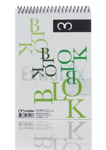 BLOK ŠPIRALNI ZGORAJ A6 50L ČRTE ART.775508