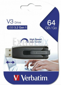 USB KLJUČ 64GB VERBATIM V3 USB 3.2 GEN 1