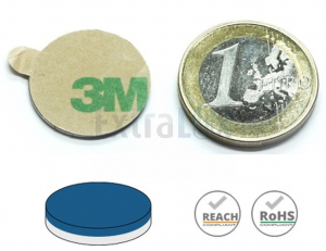 MAGNETI 3M NEODIM D20MMX1MM, Z LEPILOM 1/20