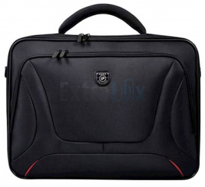 TORBA ZA PRENOSNIK 17,3 INCH PORT COURCHEVEL, ČRNA Z RDEČO OBROBO