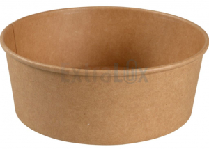 SKODELA PAPIRNATA OKROGLA, 1300ML, KRAFT, FI18,5CMX6,6CM, 1/50