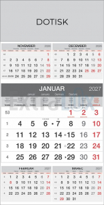 KOLEDAR 5-MESEČNI POSLOVNI LEPLJEN 2027