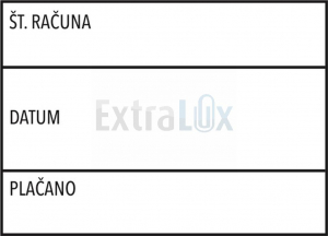 ŠTAMPILJKA SHINY S-829D ŠT. RAČUNA+DATUM+PLAČANO, ČRN ODTIS