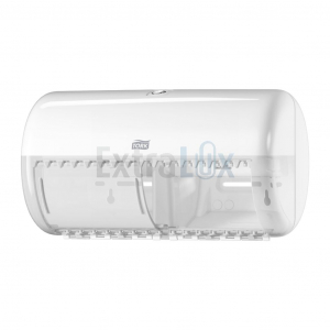 PODAJALNIK TOALETNEGA PAPIRJA ZA DVE ROLICI  TORK T4 557000 BEL