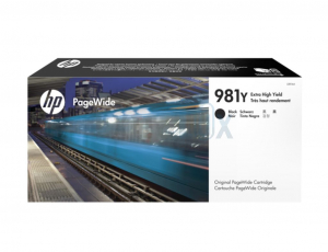 HP ČRNILO L0R16A 981Y BLACK ZA PAGEWIDE 556 IN MFP 586 20K