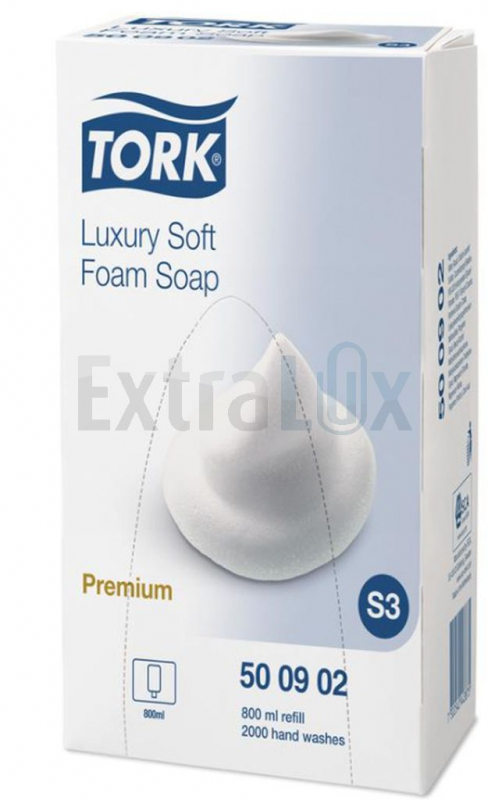 MILO PENILNO TORK LUXURY SOFT 500902 S3 V KARTUŠI 800ML, 1/4