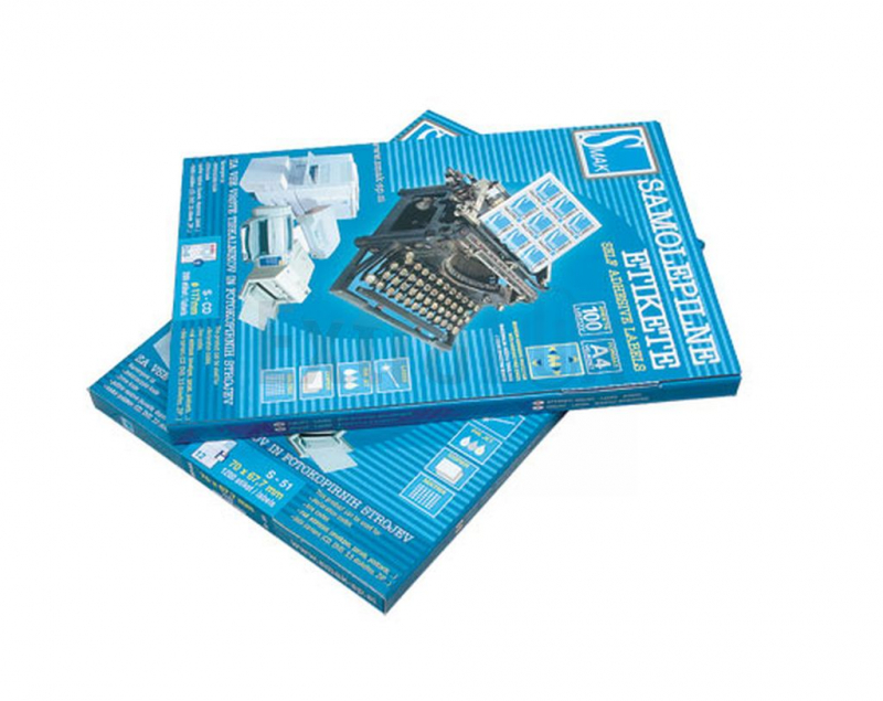 ETIKETE SMAK S-30 64,6X33,8 FLUO ROZA 100/1