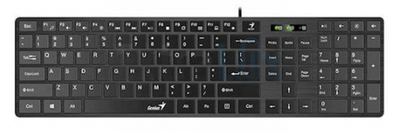 TIPKOVNICA ŽIČNA GENIUS SLIMSTAR 126 USB ČRNA (159881)