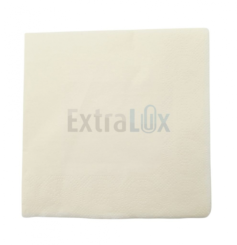 SERVIETE DVOSLOJNE, 25X25 TISSUE, VANILIJA/ŠAMPANJEC, 100/1